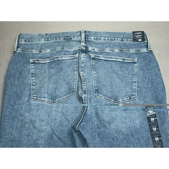 J. Crew 8" Mid Rise Skinny Womens Jeans 35 Signature Waist Stretch  NWT - Picture 2 of 8
